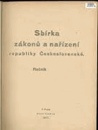 Sbírka zákonů a nařízení státu československého. Ročník 1924.