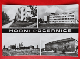 Horní Počernice. Vojenské stavby Praha - učňovská správa. Čs. cirkusy. Škola. (pohled)