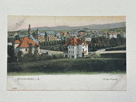 Reichenberg - Villen-Viertel - Vilová čtvrť. Liberec (pohled)