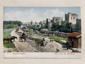Constantinople - Les murs de Jédikoulé (pohled)