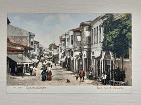 Constantinopole - Une rue a Scutari (pohled)