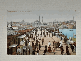 Constantinopole - Le pont de Karakeuy (pohled)