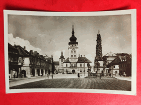 Žatec - náměstí Velké říjnové revoluce,  okres Louny (pohled)