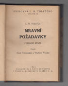 Mravní požadavky. Vybrané stati.