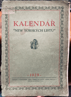 Kalendář Newyorských listů na rok 1929