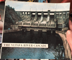 The Vltava river cascade