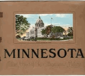 Minnesota. The Land of Ten Thousand Lakes. This publication by the Co-Mo Company of Minneapolis is ...
