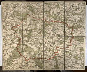 POLITICKÝ OKRES JIČÍNSKÝ 1:100.000 MAPA Jitschin