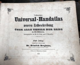 Vollständiger Universal-Handatlas der neueren Erdbeschreibung über alle Theile der Erde