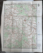 POLITICKÝ OKRES VYSOKÉ MÝTO 1:100.000 MAPA