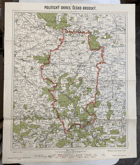 POLITICKÝ OKRES ČESKO-BRODSKÝ 1:100.000 MAPA