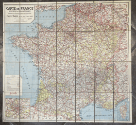 CARTE DE FRANCE 1:300.000 MAPA