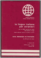 La lingua italiana per stranieri