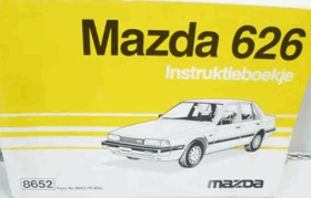 Mazda 626. Instruktieboekje MANUÁL V NIZOZEMŠTINĚ?