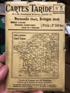 Cartes Taride NORMANDIE Quest, BRETAGNE Nord - CARTE DE FRANCE 1:300.000 MAPA