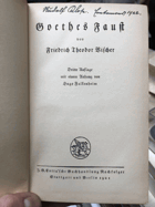Goethes Faust. Dritte Auflage mit einem Anhang von Hugo Falkenheim