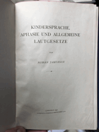 Kindersprache, Aphasie und allgemeine Lautgesetze. - [THE RISE AND FALL OF LANGUAGES]