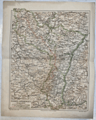 ELSASS-LOTHRINGEN 1:850.000 MAPA-KARTE