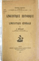 Linguistique historique et linguistique générale