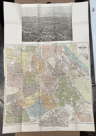 PLAN VON WIEN 1:15.000 MAPA-KARTE Stadtplan