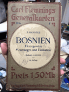 Flemmings GENERALKARTEN - BOSNIEN 1:1.600.000 MAPA-KARTE