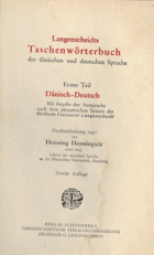 Langenscheidts Taschenwörterbuch. Dänisch-Deutsch
