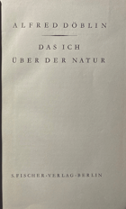 Das Ich über der Natur