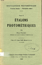Etalons photométriques Tome 2 Collection Encyclopédie photométrique Troisième section ...