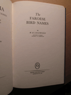 The Faroese Bird Names