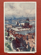Praha. Pohled z hradu přes Nové zámecké schody