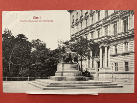 Wien. Goethe-Denkmal am Opernring
