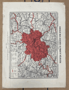 GENERÁLNÍ MAPA OKRESNÍHO HEJTMANSTVÍ MĚLNICKÉHO 1:220.000 MAPA
