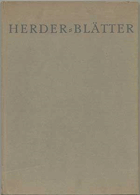 Herder-Blätter. Faksimile Ausgabe zum 70 Geburtstag von Willy Haas