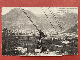 Elektrische Schwebebahn von Bozen nach Kohlern