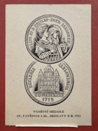 Pamětní medaile Sv. Vavřince a Bl. Zdislavy z r. 1713