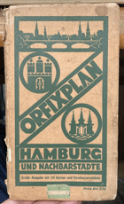 Hartungs Orfix-Stadtplan. Hamburg, Altona und Wandsbek mit nächster Umgebung. Grosse Ausgabe mit ...