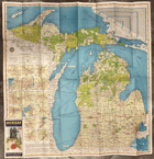 MICHIGAN OFFICIAL HIGHWAY MAP-MAPA