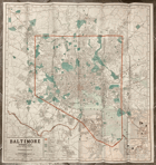 BALTIMORE AREA TOWSON PIKESVILLE CATONSVILLE STREET MAP MAPA