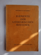 Elemente der literarischen Rhetorik. Eine Einführung für Studierende der romanischen Philologie