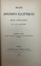 3SVAZKY Traité des fonctions elliptiques et de leurs applications 1-3