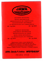 JAWA - soutěžní motocykl - 250 typ 553/04 - 350 typ 554/03