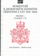 2SVAZKY Komentář k moravským zemským zřízením z let 1516-1604 I+II (Články 1-190)