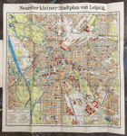 LIPSKO LEIPZIG STADTPLAN 1:12.000 MAPA-KARTE