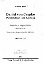 Daniel von Czepko. Persönlichkeit und Leistung