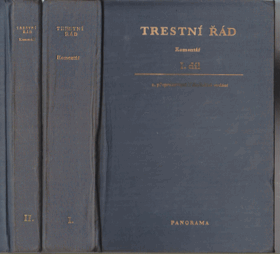 Trestní řád - komentář I. díl