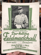 Der falsche Feldmaschall - Němčina!! Dvě písně ze zvukového filmu C. a k. polní maršálek ...