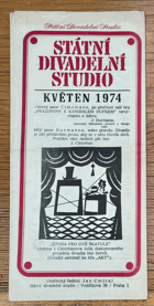 Státní divadelní studio PREZENTACE DIVADEL - KVĚTEN 1974