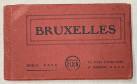 Bruxelles, 10 cartes-vues ALBUM-PORTFOLIO