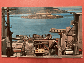 San Francisco Cable Car.Alcatraz - věznice. Alcatraz Federal Penitentiary