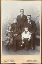 Eine Familie HAMBURG - ATELIER ADOLPH MANN. KABINETNÍ FOTOGRAFIE-KABINETKA